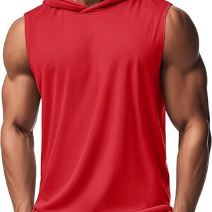 Tanktop Ärmelloses Hoodie-Baumwoll-T-Shirt