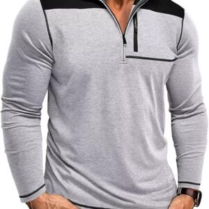 Langarm-Poloshirt Athletic mit Tasche